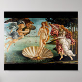 Die Geburt der Venus, Sandro Botticelli, 1485 Poster (Vorne)