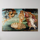 Die Geburt der Venus, Sandro Botticelli, 1485 Poster (Vorne)