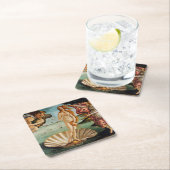 Die Geburt der Venus, Sandro Botticelli, 1485 Rechteckiger Pappuntersetzer (Vor Ort)