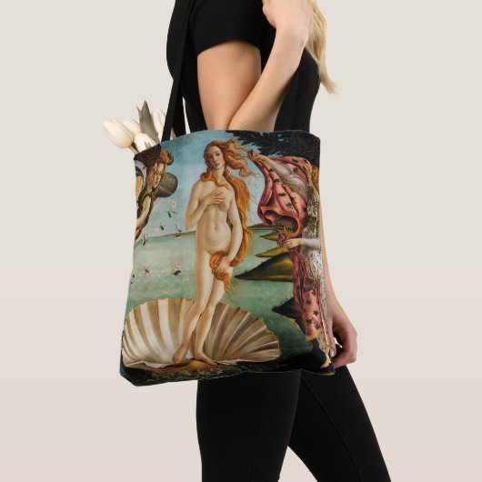Die Geburt der Venus, Sandro Botticelli, 1485 Tasche (Von Nahem)