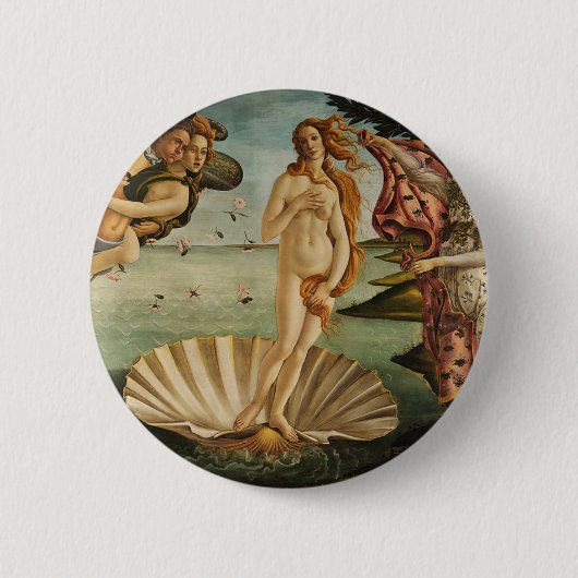Die Geburt der Venus - Sandro Botticelli Button (Vorderseite)