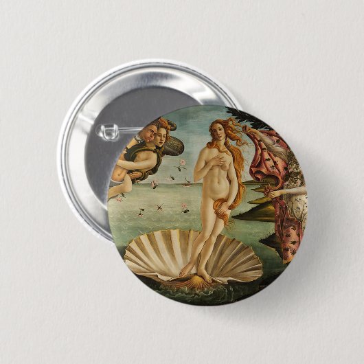 Die Geburt der Venus - Sandro Botticelli Button (Vorne & Hinten)