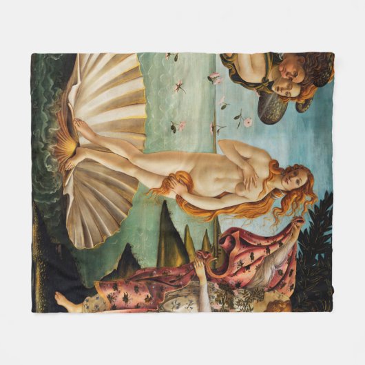 Die Geburt der Venus, Sandro Botticelli Fleecedecke (Vorderseite (Horizontal))