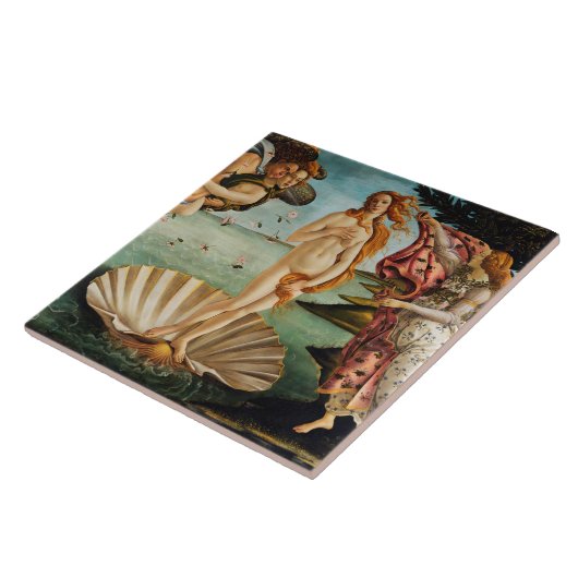 Die Geburt der Venus, Sandro Botticelli Fliese (Seite)