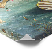 Die Geburt der Venus | Sandro Botticelli | Poster (Ecke)