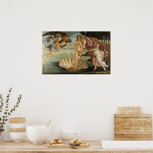 Die Geburt der Venus - Sandro Botticelli Poster (Küche)