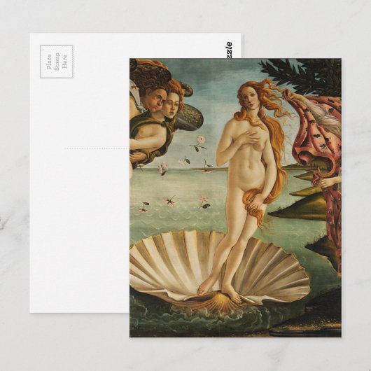 Die Geburt der Venus - Sandro Botticelli Postkarte (Vorne/Hinten)