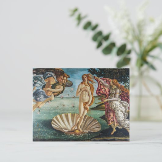 Die Geburt der Venus | Sandro Botticelli | Postkarte (Stehend Vorderseite)