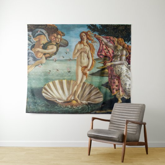 Die Geburt der Venus | Sandro Botticelli | Wandteppich (Beispiel (Horizontal))