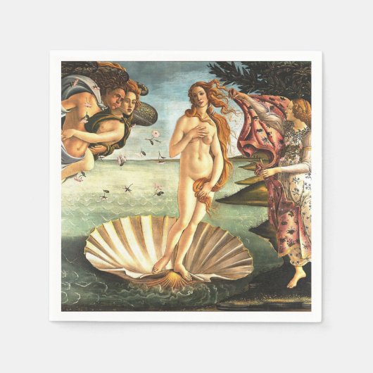 Die Geburt der Venus Serviette (Vorderseite)