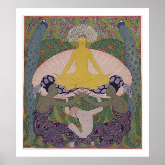 Die Geburt der Venus (Tinte und W/c auf Papier) (s Poster (Vorne)