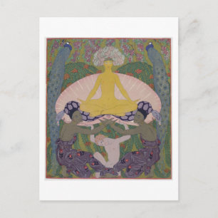 Die Geburt der Venus (Tinte und W/c auf Papier) (s Postkarte