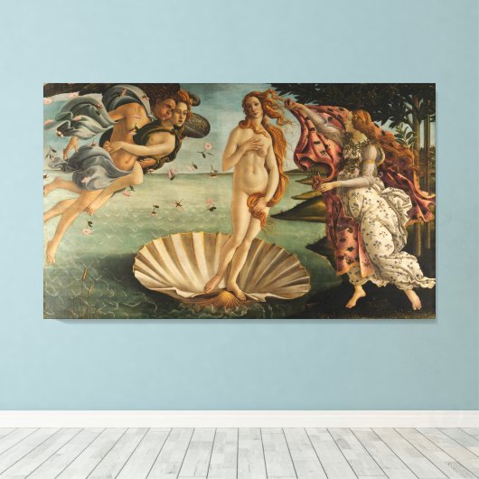 Die Geburt der Venus (Triptych) Leinwanddruck (Insitu (Holzboden))