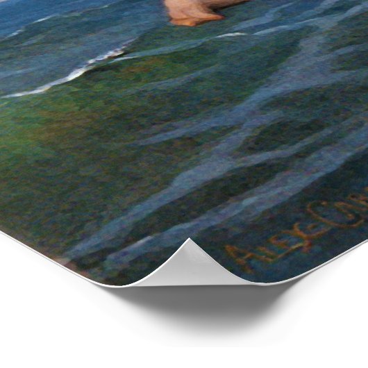 Die Geburt der Venus von Alexandre Cabanel aus dem Poster (Ecke)