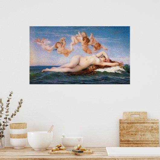 Die Geburt der Venus von Alexandre Cabanel aus dem Poster (Küche)