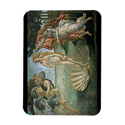 Die Geburt der Venus von Botticelli Magnet (Vertikal)