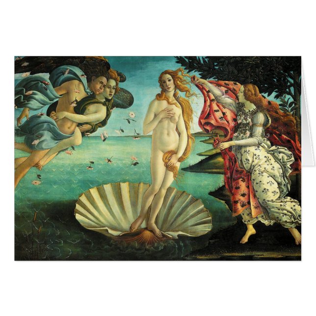 Die Geburt der Venus von Sandro Botticelli (Vorderseite (Horizontal))