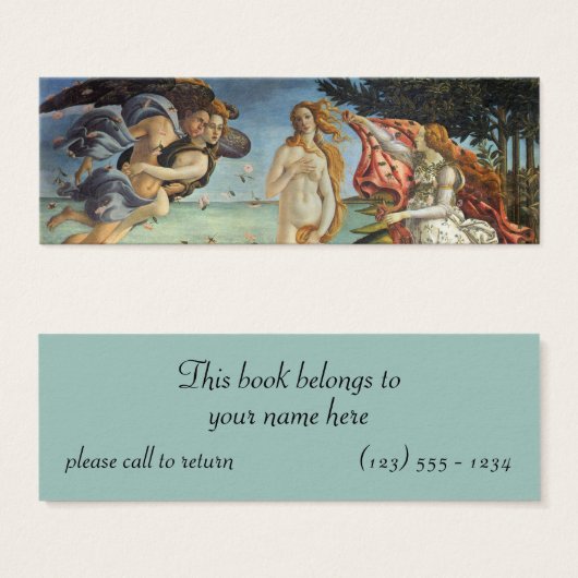 Die Geburt der Venus von Sandro Botticelli (Vorne & Hinten)