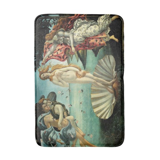 Die Geburt der Venus von Sandro Botticelli Badematte (Vorderseite Vertikal)