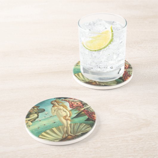 Die Geburt der Venus von Sandro Botticelli Getränkeuntersetzer (Seite)