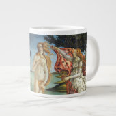 Die Geburt der Venus von Sandro Botticelli Jumbo-Tasse (Vorderseite Rechts)