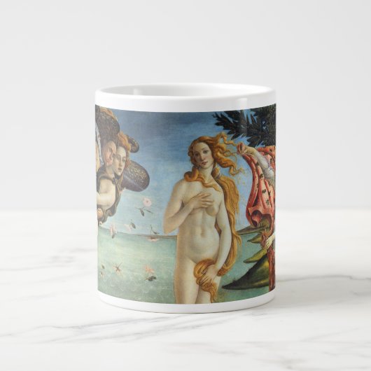 Die Geburt der Venus von Sandro Botticelli Jumbo-Tasse (Vorderseite)