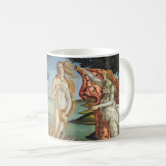Die Geburt der Venus von Sandro Botticelli Kaffeetasse (VorderseiteRechts)