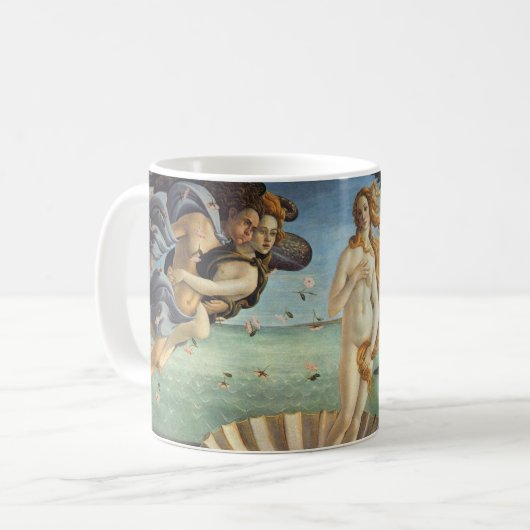 Die Geburt der Venus von Sandro Botticelli Kaffeetasse (Vorderseite Links)