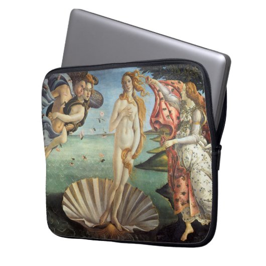 Die Geburt der Venus von Sandro Botticelli Laptopschutzhülle (Vorderseite Links)