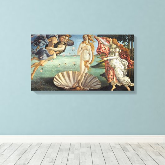 Die Geburt der Venus von Sandro Botticelli Leinwanddruck (Insitu (Holzboden))