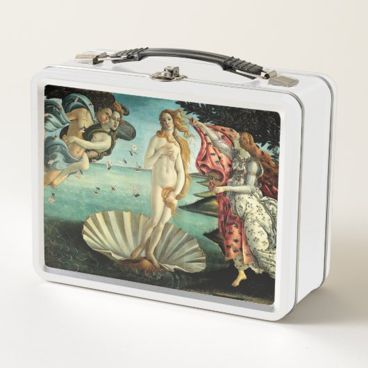 Die Geburt der Venus von Sandro Botticelli Metall Brotdose (Vorderseite)