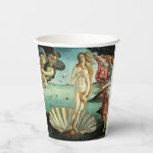 Die Geburt der Venus von Sandro Botticelli  Pappbecher (Rückseite)