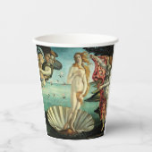 Die Geburt der Venus von Sandro Botticelli  Pappbecher (Vorderseite)