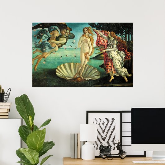 Die Geburt der Venus von Sandro Botticelli Poster (Heimbüro)