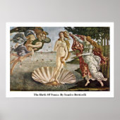 Die Geburt der Venus. von Sandro Botticelli Poster (Vorne)