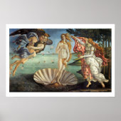 Die Geburt der Venus von Sandro Botticelli Poster (Vorne)