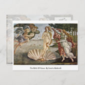 Die Geburt der Venus. von Sandro Botticelli Postkarte (Vorne/Hinten)