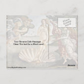 Die Geburt der Venus. von Sandro Botticelli Postkarte (Rückseite)