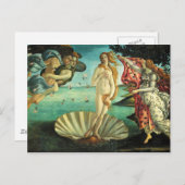 Die Geburt der Venus von Sandro Botticelli Postkarte (Vorne/Hinten)