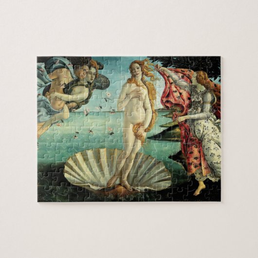 Die Geburt der Venus von Sandro Botticelli Puzzle (Horizontal)