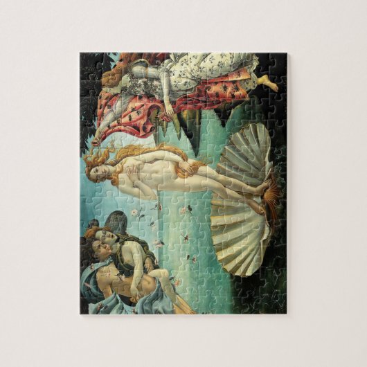 Die Geburt der Venus von Sandro Botticelli Puzzle (Vertikal)