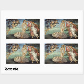 Die Geburt der Venus von Sandro Botticelli Rechteckiger Aufkleber (Blatt)