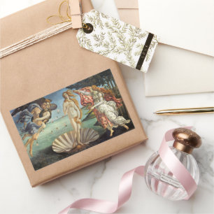 Die Geburt der Venus von Sandro Botticelli Rechteckiger Aufkleber