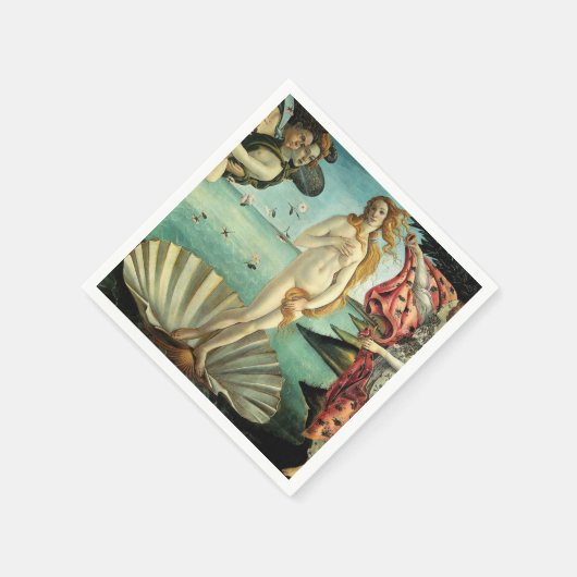 Die Geburt der Venus von Sandro Botticelli Serviette (Ecke)