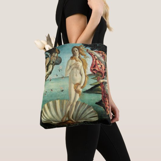 Die Geburt der Venus von Sandro Botticelli Tasche (Von Nahem)