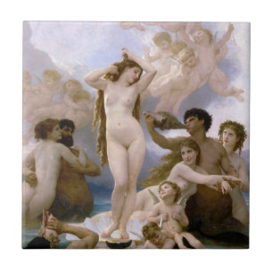 Die Geburt der Venus von William-Adolphe Bouguerea Fliese