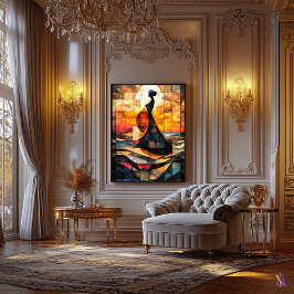 Die Geburt der verkleideten Glaskunst der Venus Leinwanddruck