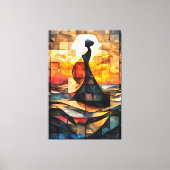 Die Geburt der verkleideten Glaskunst der Venus Leinwanddruck (Vorderseite)