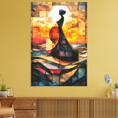 Die Geburt der verkleideten Glaskunst der Venus Leinwanddruck (Insitu (Wohnzimmer))