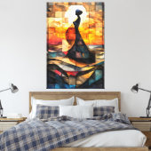 Die Geburt der verkleideten Glaskunst der Venus Leinwanddruck (Insitu (Schlafzimmer))